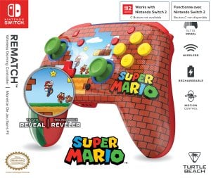 Turtle Beach wireless controller Rematch Nintendo, Mario Bricks 8