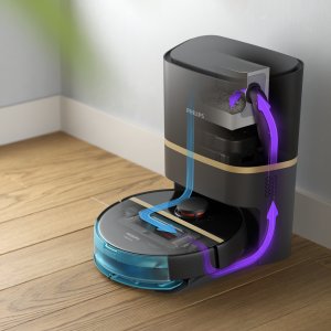 Robot sprzątający ACV PHILIPS HomeRun seria 7000 robot odkurzający z funkcją mycia czarny XU7100/01 XU7100/01 (8720389020445) 3