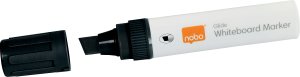 Nobo Glide whiteboard marker bred skrå spids 10 mm hurtigttørrende blæk, pakke/4 stk. Assorteret 2