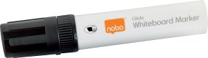 Nobo Glide whiteboard marker bred skrå spids 10 mm hurtigttørrende blæk, pakke/4 stk. Assorteret 4