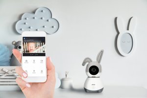 Alecto WLAN-Babyphone mit Kamera weiß/grau 17