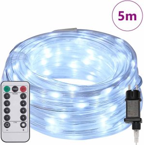 vidaXL Lina świetlna z 120 diodami LED Zimna biel 5 m PVC 3