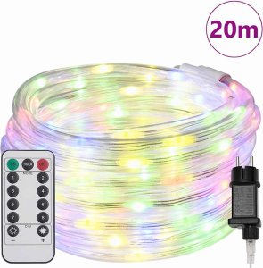 vidaXL Lina świetlna z 480 diodami LED Wielokolorowe 20 m PVC 3