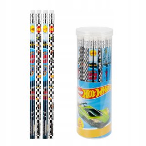 Ołówek z gumką HB Hot Wheels (48szt) 4