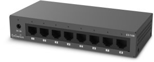 Switch EnGenius ES108 łącza sieciowe Nie zarządzany Gigabit Ethernet (10/100/1000) Czarny 8
