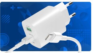 SZYBKA Ładowarka sieciowa USB TYP-C 3A PD 20W 3000mA KOSTKA + KABEL TYP-C 4