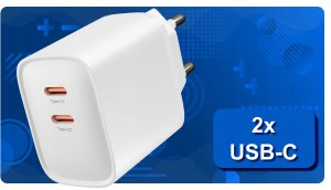 SZYBKA Ładowarka sieciowa USB TYP-C 3A PD 45W 3000mA KOSTKA + KABEL TYP-C 4