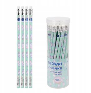 Ołówek z gumką HB Bubble Tea (48szt) 4