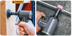 SZLIFIERKA POLERKA PNEUMATYCZNA 1/4" 6BAR ZESTAW FREZÓW PADÓW SZLIFIERSKICH 12