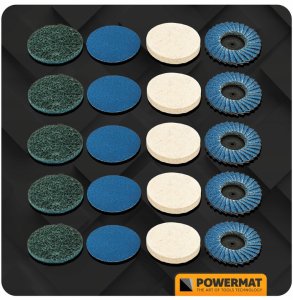 SZLIFIERKA POLERKA PNEUMATYCZNA 1/4" 6BAR ZESTAW FREZÓW PADÓW SZLIFIERSKICH 15