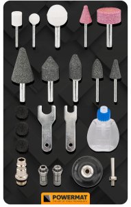 SZLIFIERKA POLERKA PNEUMATYCZNA 1/4" 6BAR ZESTAW FREZÓW PADÓW SZLIFIERSKICH 10