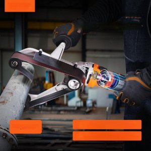 Szlifierka taśmowa szlifierka do rur polerka rur 1300 W + 2 szt taśmy 14