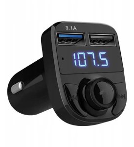 TRANSMITER SAMOCHODOWY BLUETOOTH FM MP3 SD ŁADOWARKA 2x USB WIELOFUNKCYJNY 2