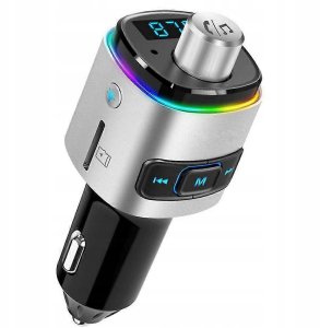 TRANSMITER BLUETOOTH FM SAMOCHODOWY SZYBKA ŁADOWARKA SAMOCHODOWA 2x USB QC 9