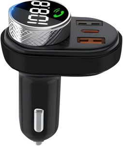 Transmiter Samochodowy BLUETOOTH FM MP3 Szybka Ładowarka USB QC 3.0 MOC 30W BC74 5