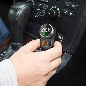 Transmiter Samochodowy BLUETOOTH FM MP3 Szybka Ładowarka USB QC 3.0 MOC 30W BC74 7