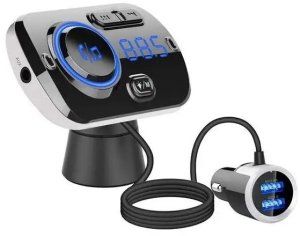 Transmiter Samochodowy FM Bluetooth + Ładowarka ISO TRADE 4