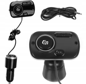 Transmiter Samochodowy FM Bluetooth + Ładowarka ISO TRADE 8
