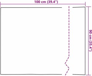 vidaXL Folia lustrzana 2 pcs Srebrny PET 8