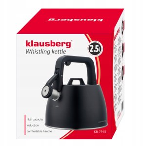 Klausberg CZAJNIK STALOWY Z GWIZDKIEM 2,5L KLAUSBERG KB-7915 14