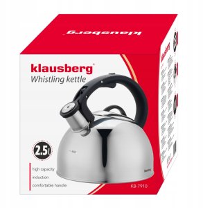 CZAJNIK STALOWY Z GWIZDKIEM 2,5L KLAUSBERG KB-7910 13