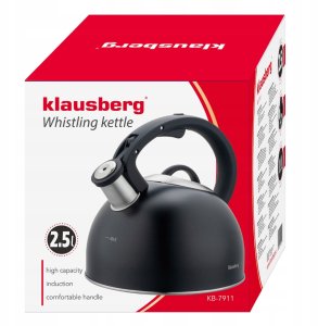 Klausberg CZAJNIK STALOWY Z GWIZDKIEM 2,5L KLAUSBERG KB-7911 14