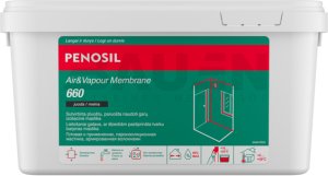 Oro ir garu izoliacine mastika PENOSIL, PREMIUM AIR&VAPOUR MEMBRANE 660, 5 kg, langu ir duru jungtim 2