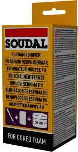 Sukietejusiu poliuretano putu valiklis SOUDAL Pu Remover, 100 ml 2