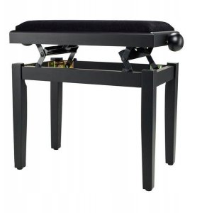 Thomann KB-15BM Piano Bench Velor, Black 12