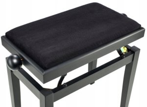 Thomann KB-15BM Piano Bench Velor, Black 4