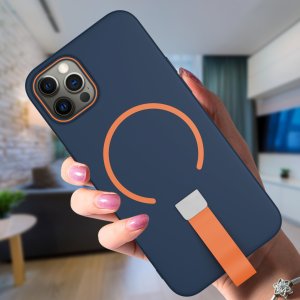 krainaGSM Etui z Paskiem na palec Matowe do iPhone 12 Pro |do MagSafe +Szkło 8