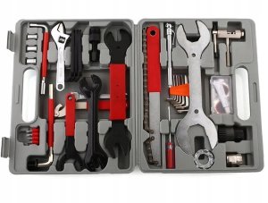 Verk Zestaw Narzędzi Kluczy Rowerowych Do Roweru 44Szt Skrzynka Z Narzędziami 2