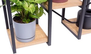 Kwietnik stojący metalowy PANORAMA 6 poziomowy – elegancki stojak na kwiaty i rośliny DĄB 5