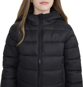 Kurtka puchowa dla dzieci 4F U0704 czarna 4FJWAW25TDJAU0704 20S 134cm 4