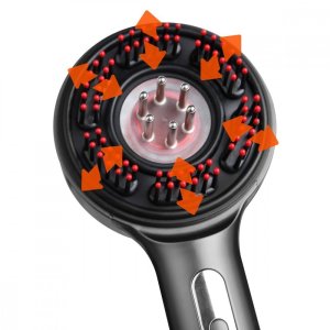 Masażer Media-Tech Masująca szczotka do włosów i skóry głowy REGENERATING HAIRBRUSH MASSAGER MT6537 2