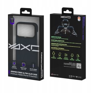 Yaxo Etui na telefon Aramid Fiber Ultra Slim Case MagSafe iPhone 17 Pro Max Electric Blue 5