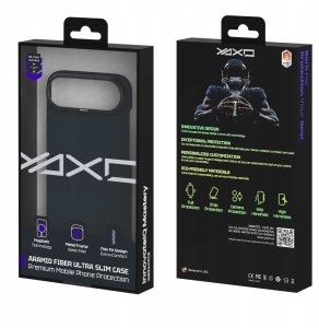 Yaxo Etui na telefon Aramid Fiber Ultra Slim Case MagSafe iPhone 17 Air Electric Blue 5