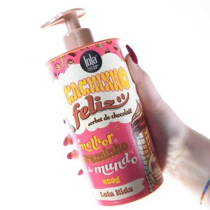 Lola Cosmetics, Cachinho Feliz Kids, Chocolate, Hair Styling Cream, Flexible Hold, 480 g 2