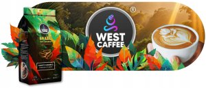 Kawa Ziarnista ZESTAW 2KG Crema + Brazil 100% Arabica Świeżo Wypalona 8