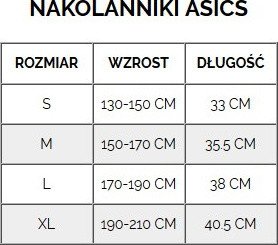 Nakolanniki siatkarskie ochraniacze na kolana do siatkówki Asics Basic Kneepad czarne 3053A179 001 S 3
