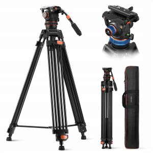 Monopod Profesjonalny Statyw Filmowy do Filmowania VIDEO Głowica Olejowa K&F192cm / KF09.148V1 2
