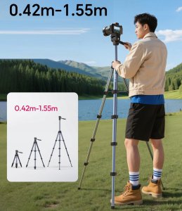 Statyw Fotografcizny Foto 155cm Aparat Kamera + Uchwyt Telefon / Ulanzi TT39 3