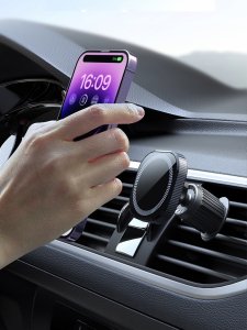 Uchwyt samochodowy MAGNETYCZNY na telefon do telefonu iphone MAGSAFE kratki MAG-HO1 3