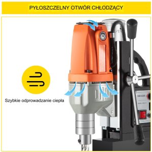 Wiertarka magnetyczna rdzeniowa ze stopą magnetyczną 980 W 10 000 N 3