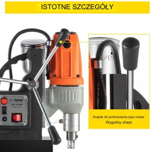 Wiertarka magnetyczna rdzeniowa ze stopą magnetyczną 980 W 10 000 N 4