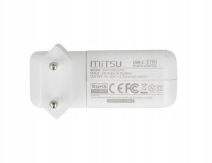 Zasilacz sieciowy Mitsu 67W USB-C, USBC, 5-20V, 3-3.35A (white) do notebooka 7