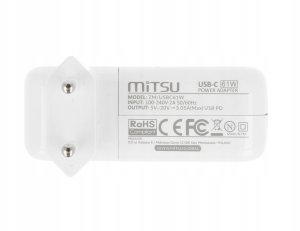 Zasilacz sieciowy Mitsu 61W USB-C, USBC, 5-20.3V, 3A (white) do notebooka 6