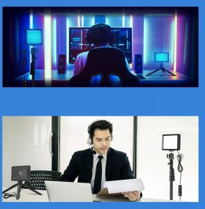 Zestaw Studyjny Oświetleniowy Led 2x Lampa 2x Statyw + Filtry Neewer / Zc-10s 7