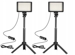 Zestaw Studyjny Oświetleniowy Led 2x Lampa 2x Statyw + Filtry Neewer / Zc-10s 10