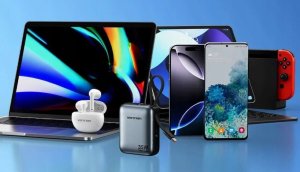 Vention 10000mAh 35W PD z wbudowanym kablem USB-C beżowy 18